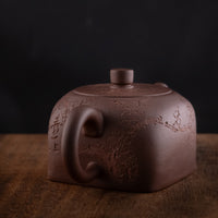 Tian Di Fang Yuan 天地方圆 - 130ml Yixing Teapot in Zini Purple Clay