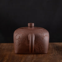 Tian Di Fang Yuan 天地方圆 - 130ml Yixing Teapot in Zini Purple Clay