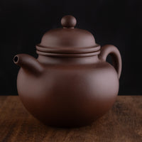 Duo Qiu 掇球 - 310ml Yixing Teapot in Qingshuini Purple Clay