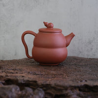 Hu Lu 葫芦 - 80ml Yixing Teapot in Zhuni Red Clay