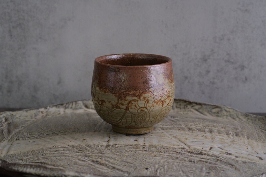 Blossom wave 落灰釉傣陶杯- 90 ml Dai Cup