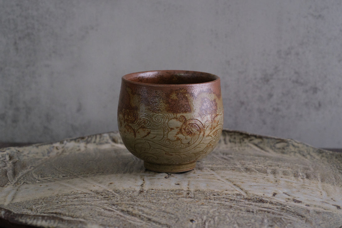 Blossom wave 落灰釉傣陶杯- 90 ml Dai Cup