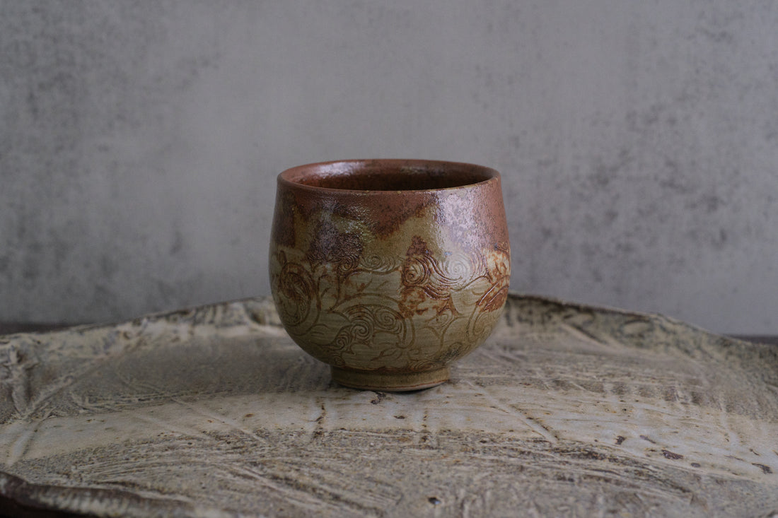 Blossom wave 落灰釉傣陶杯- 90 ml Dai Cup