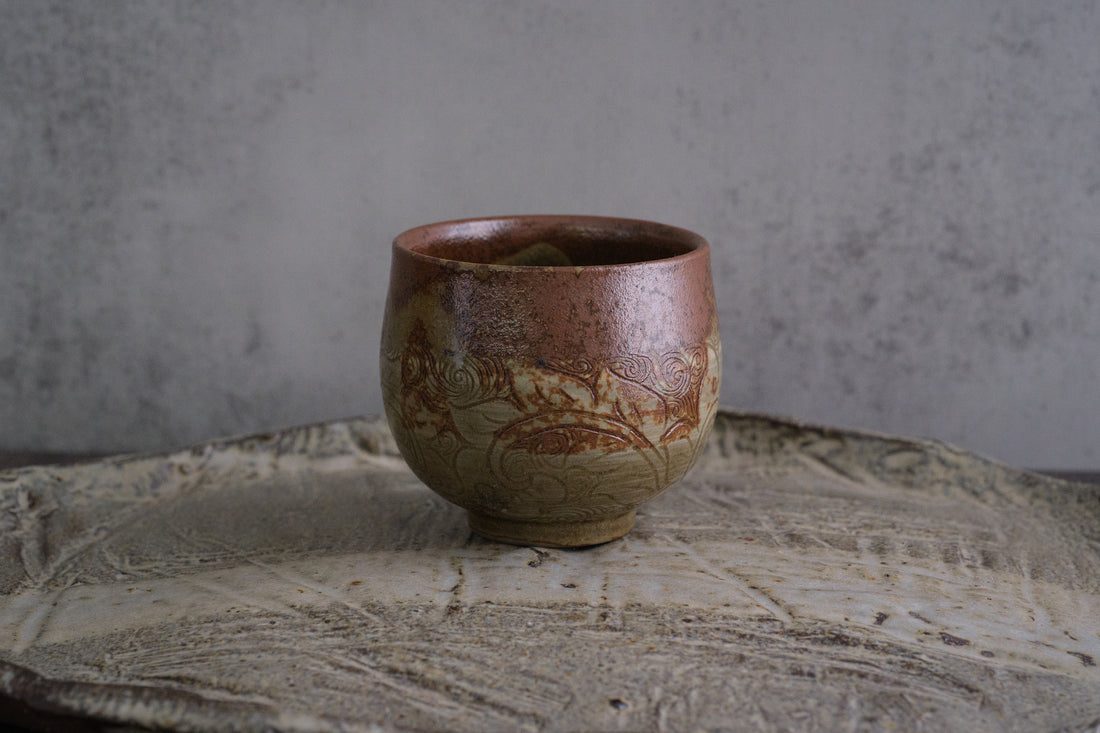 Blossom wave 落灰釉傣陶杯- 90 ml Dai Cup