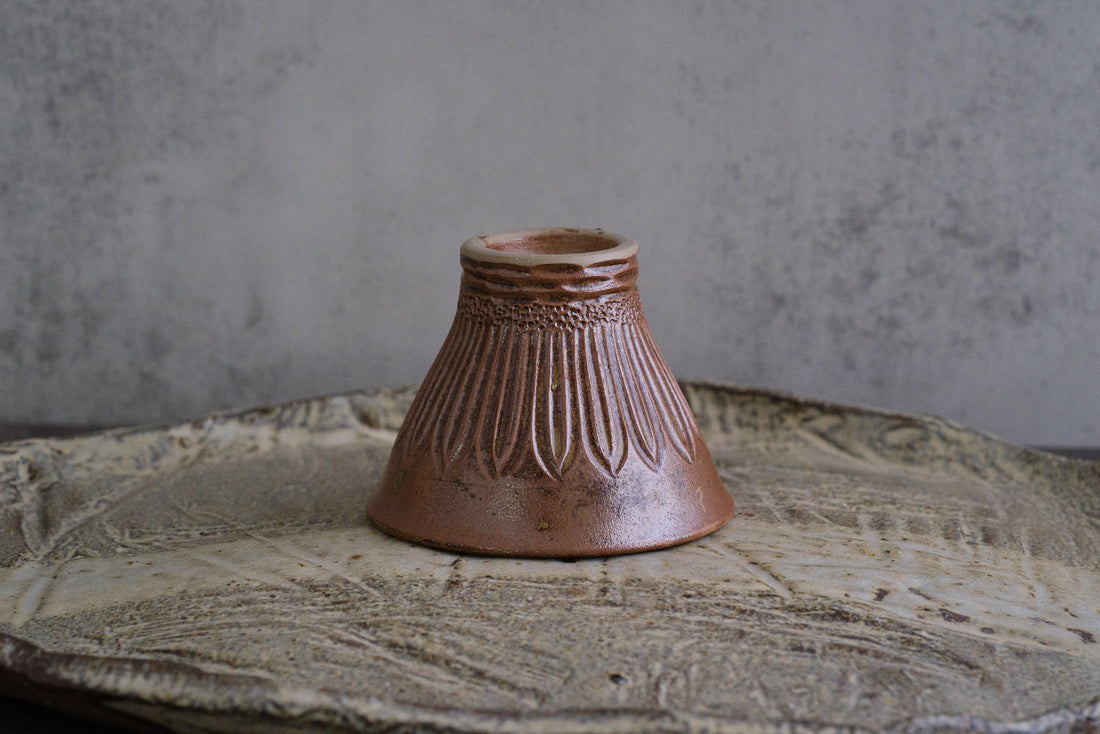 Blossom lotus 落灰釉傣陶杯- 60 ml Dai Cup
