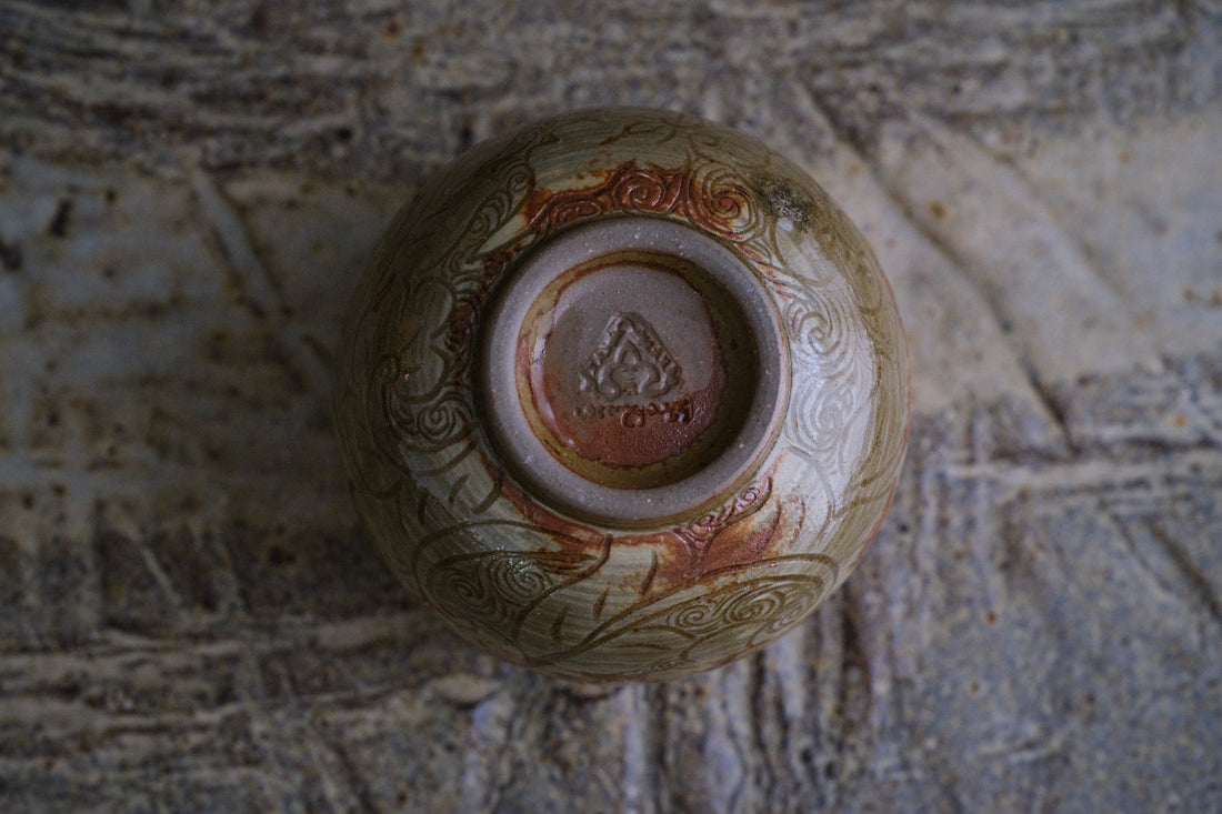 Blossom wave 落灰釉傣陶杯- 90 ml Dai Cup