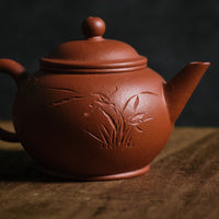 Shuiping 水平 -  70ml Yixing Teapot in Jiangponi Red Clay